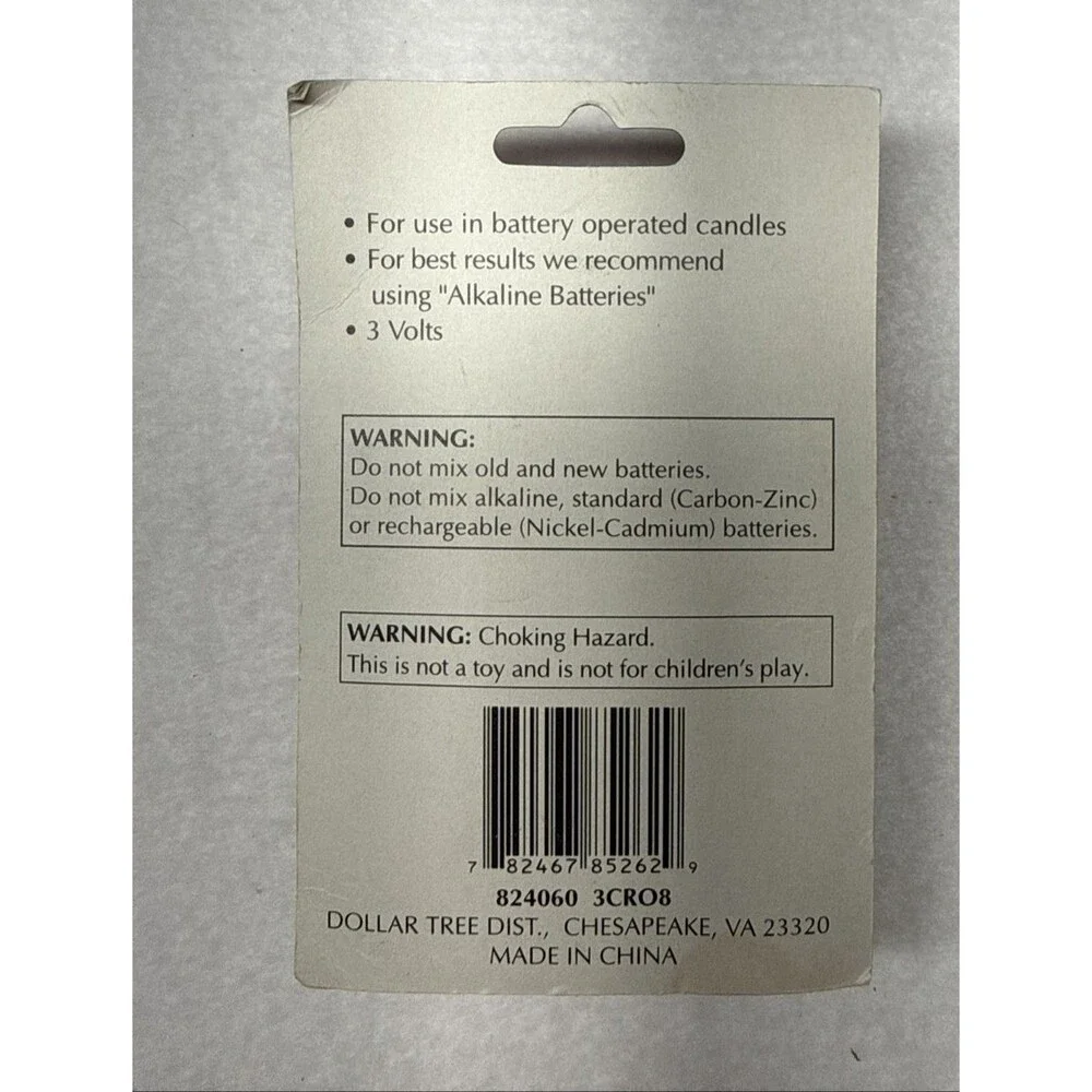Christmas House Battery Operated Candle Bulbs 3 Volt 2 Pack Replacement Lights